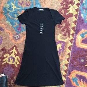 Black stretch dress